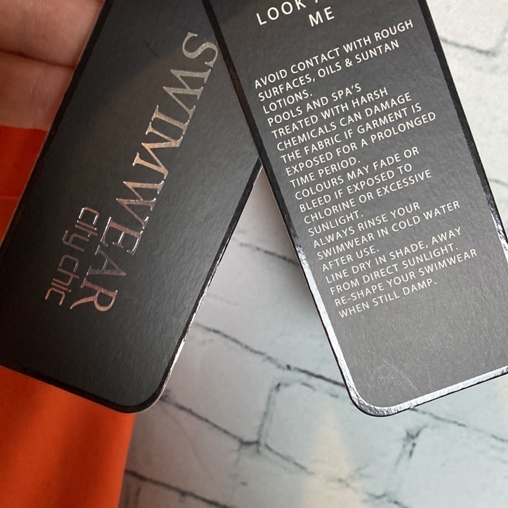 CITY CHIC Majorca 1 Piece Swimsuit Sunburst Orange Sz 18 Plus Size Vacation NWT - Picture 9 of 16